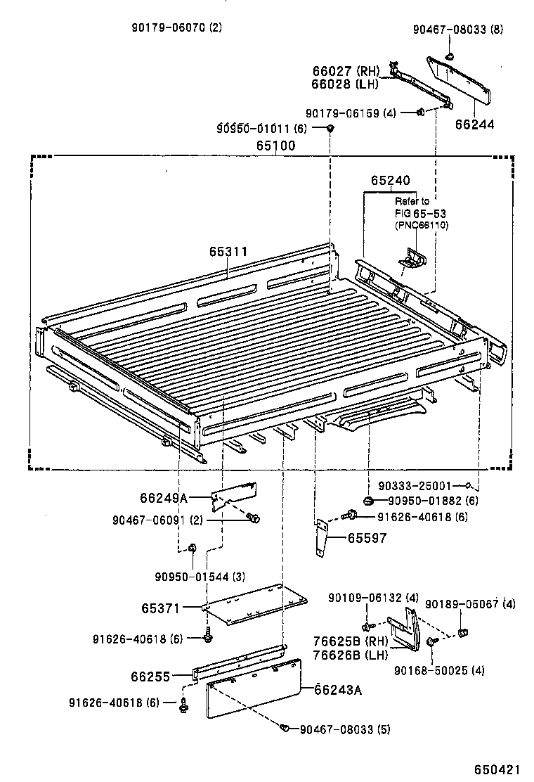 65100-27150 FLOOR ASSY, REAR BODY product image