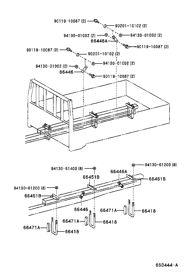90031-17023 BOLT, MOUNTING product image