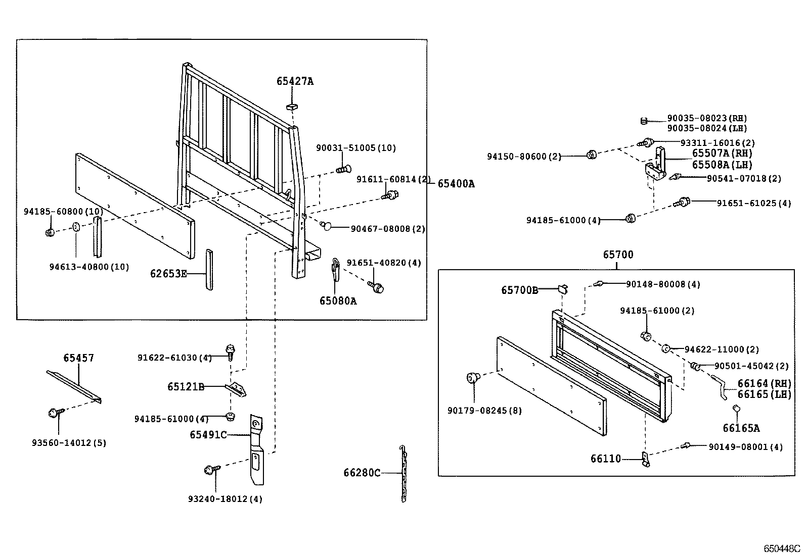 65121-37080 BRACKET, MAIN SILL MOUNTING, NO.1 product image