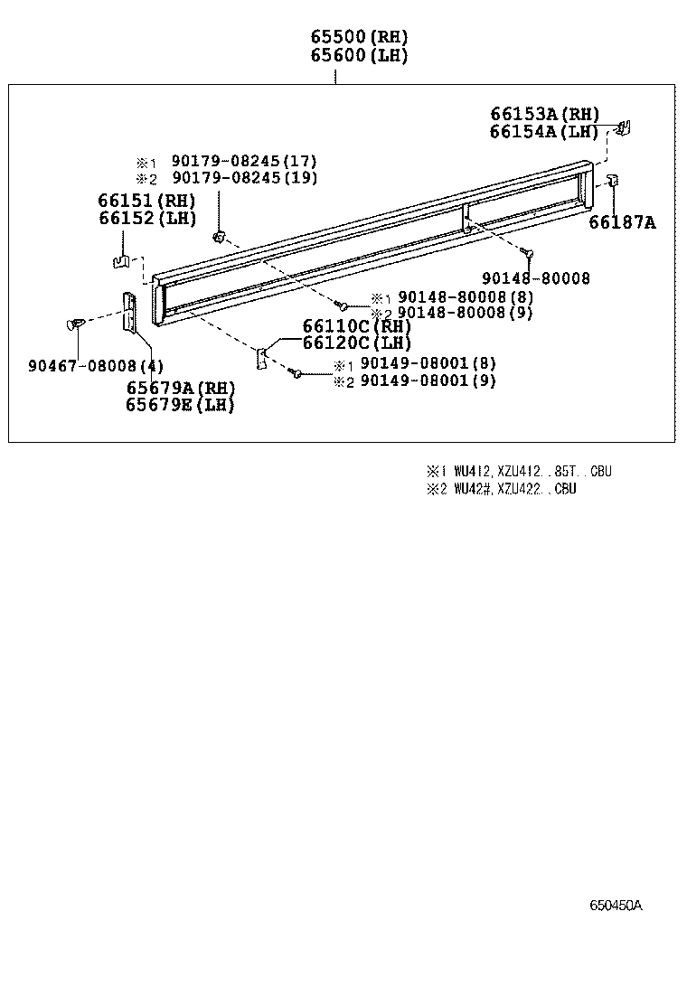 65010-37041 HINGE ASSY, SIDE GATE, NO.1 RH product image