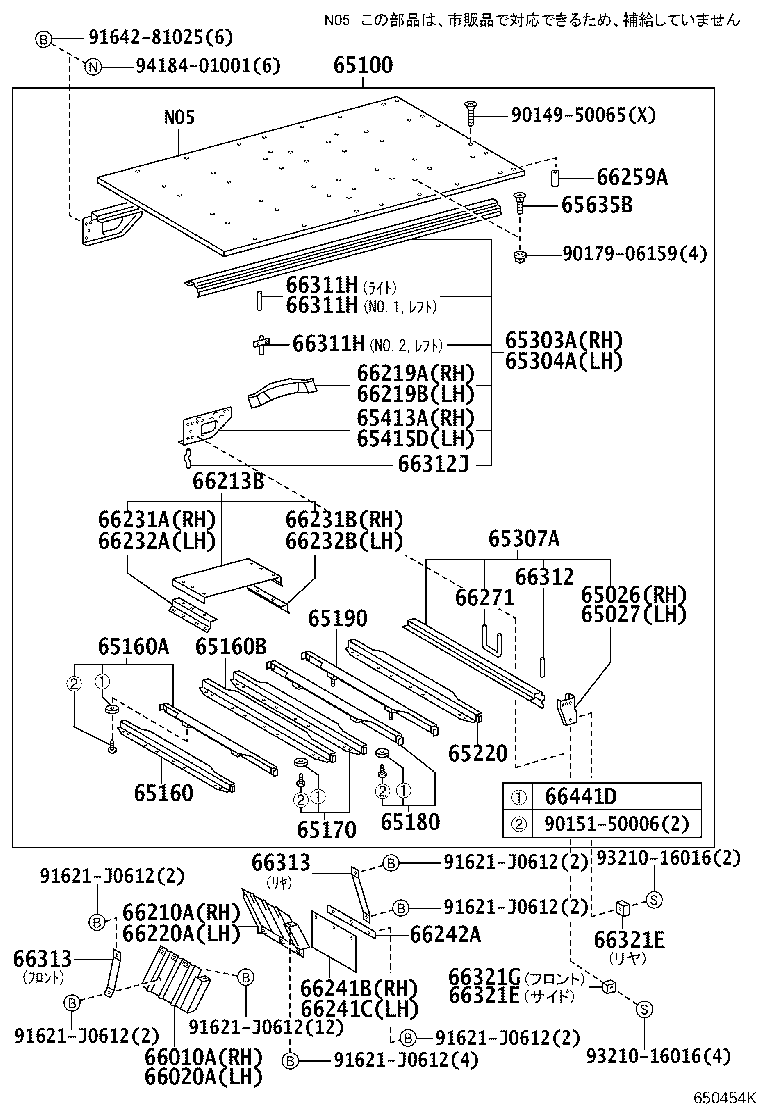 65100-2E191 FLOOR ASSY, REAR BODY product image