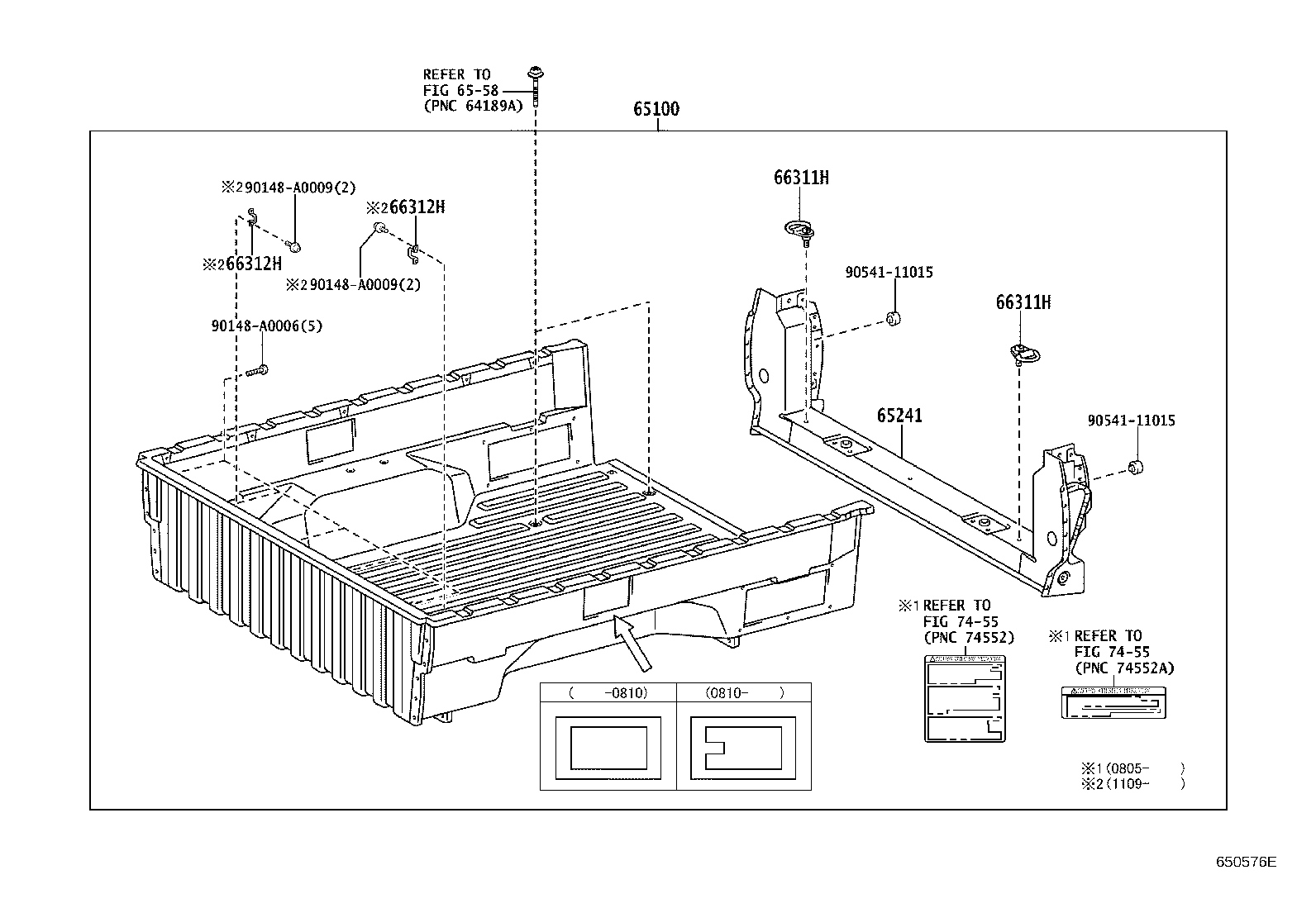 Toyota 65100-04520 FLOOR ASSY, REAR BODY