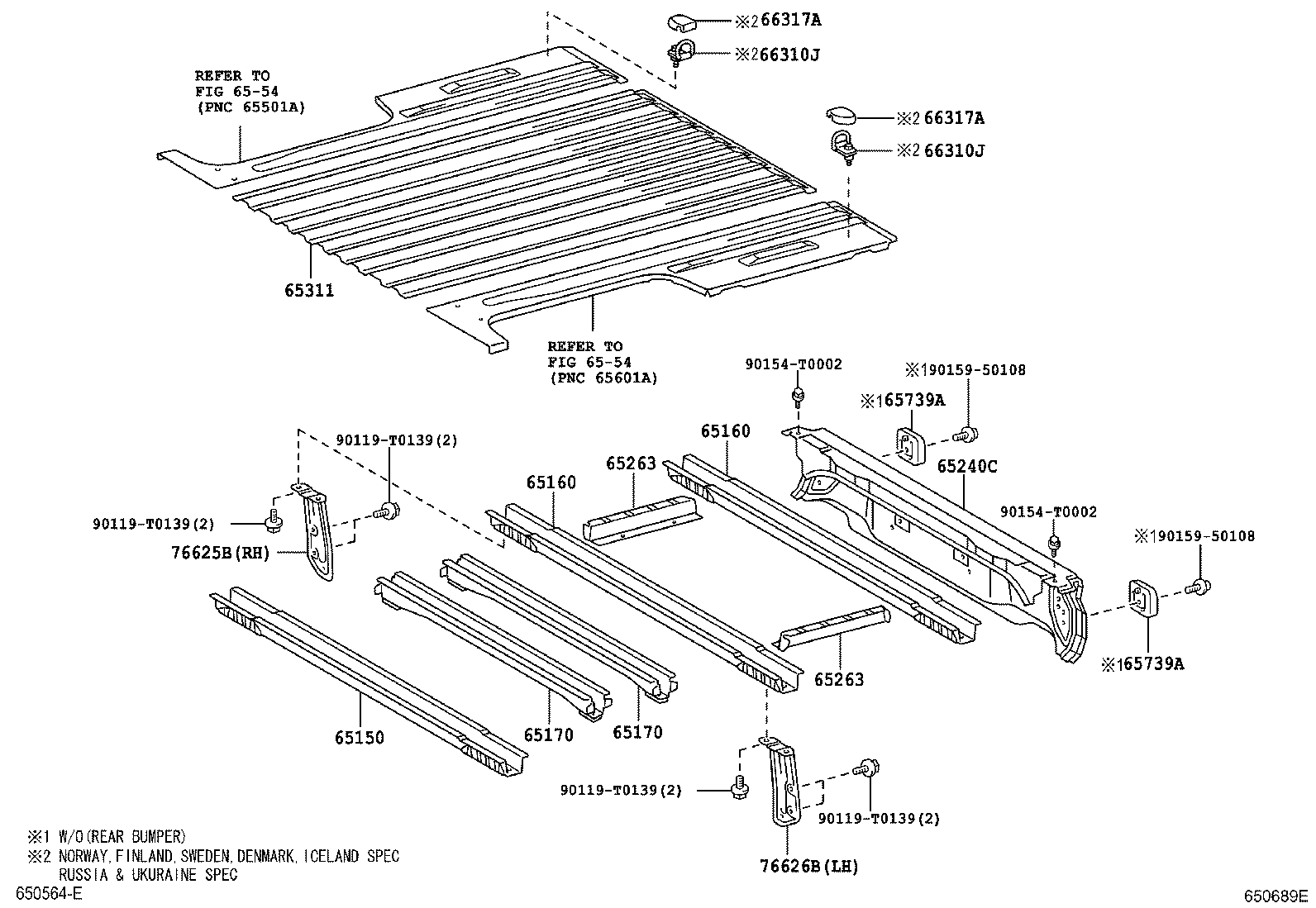 65263-0K010 REINFORCEMENT, FLOOR SIDE FRAME product image