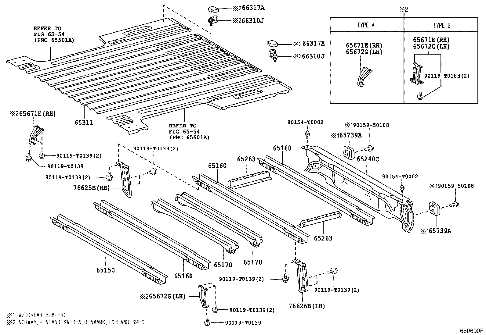 65263-0K010 REINFORCEMENT, FLOOR SIDE FRAME product image