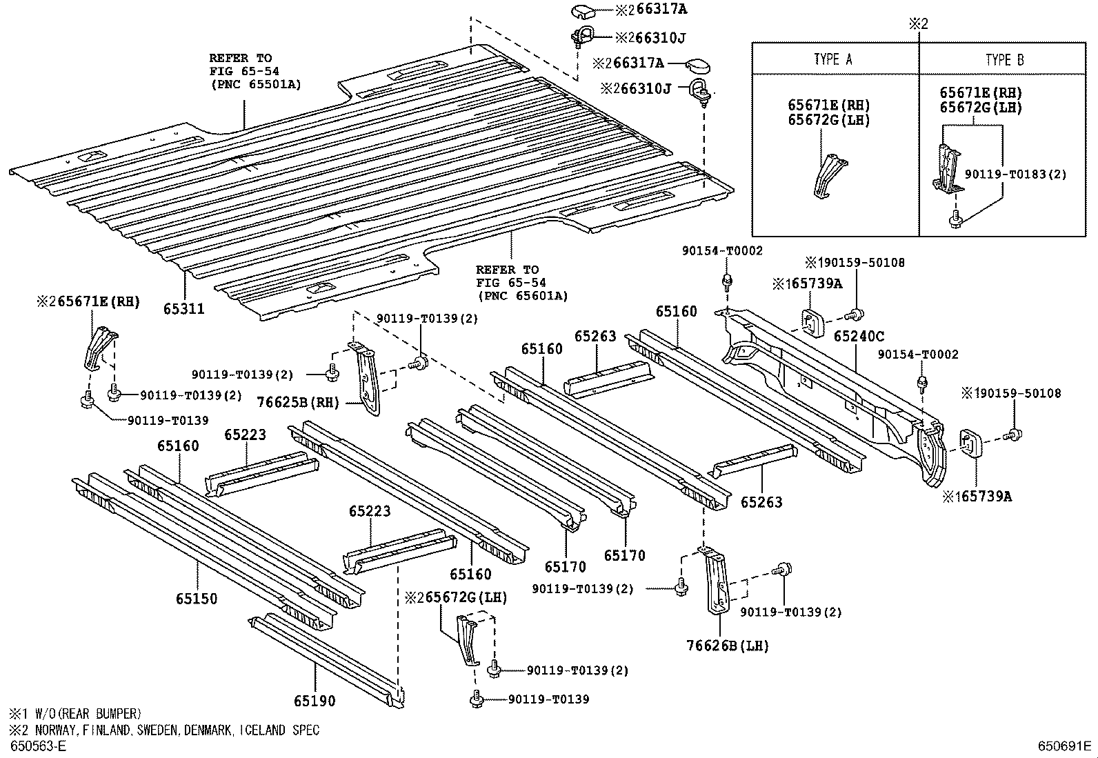 65263-0K010 REINFORCEMENT, FLOOR SIDE FRAME product image