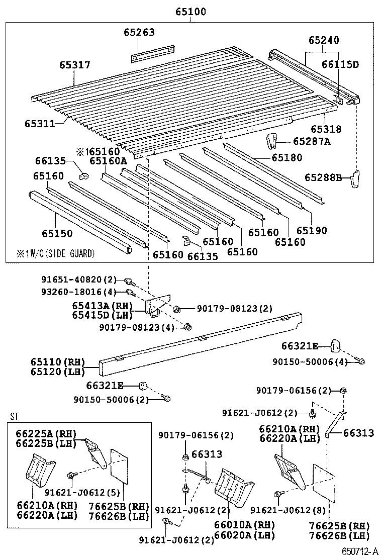 65160-37500 SILL ASSY, CROSS, NO.2 product image