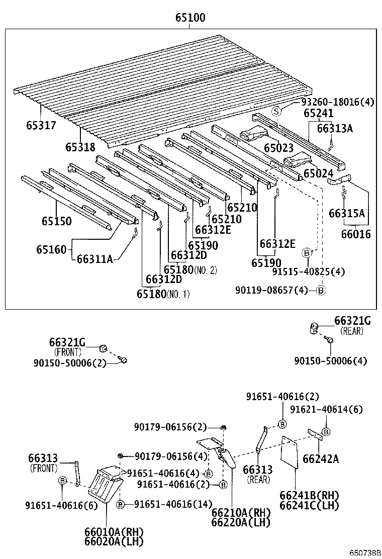 65100-25B50 FLOOR ASSY, REAR BODY product image