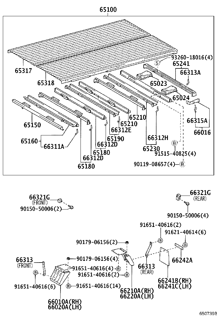 65100-25B50 FLOOR ASSY, REAR BODY product image