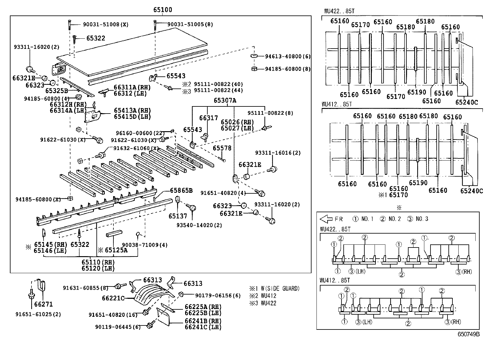 65026-37040 BRACKET SUB-ASSY, GATE RUBBER BUMPER, RH product image