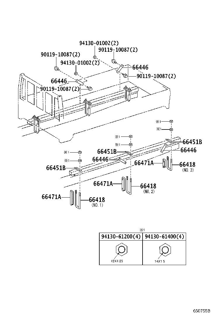 90117-14075 BOLT, MOUNTING product image
