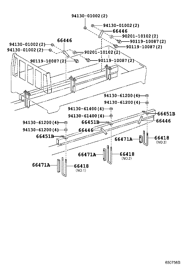 90117-14075 BOLT, MOUNTING product image