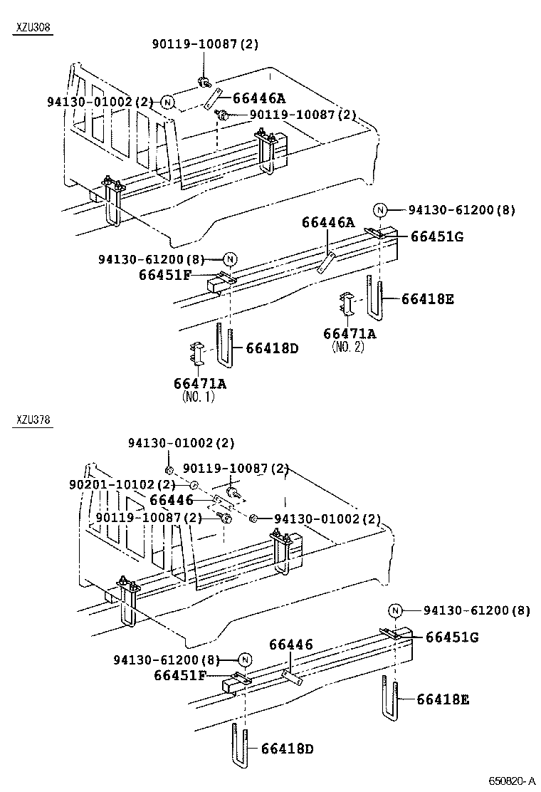 66471-37250 REINFORCEMENT, FRAME U BOLT product image