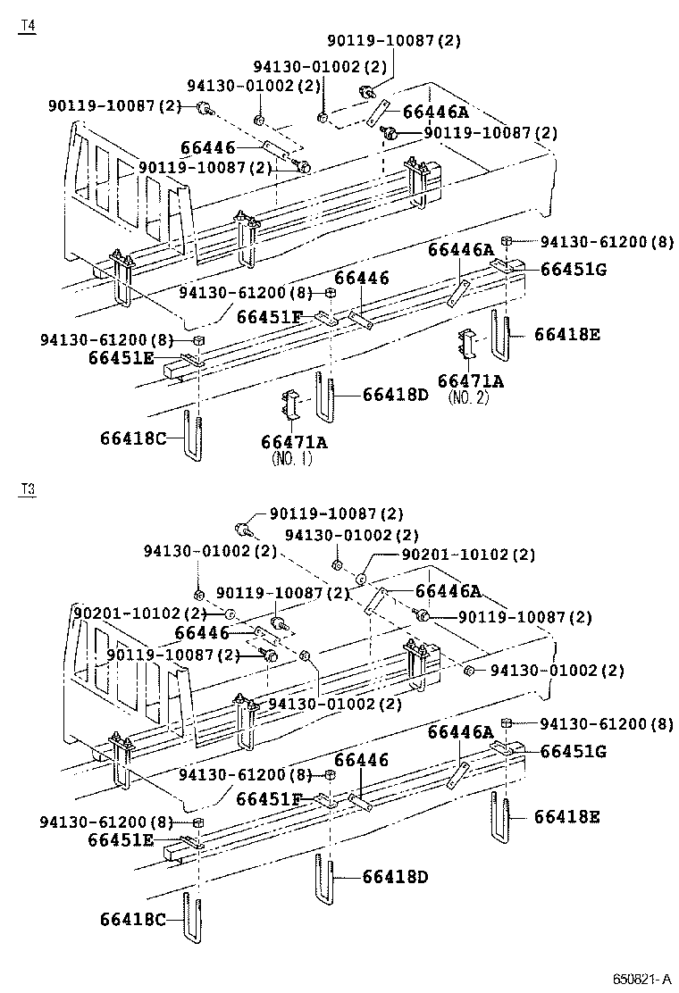 66471-37250 REINFORCEMENT, FRAME U BOLT product image