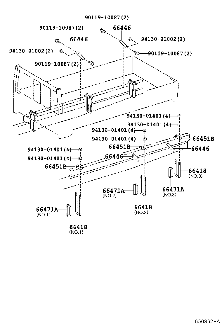 90117-14075 BOLT, MOUNTING product image