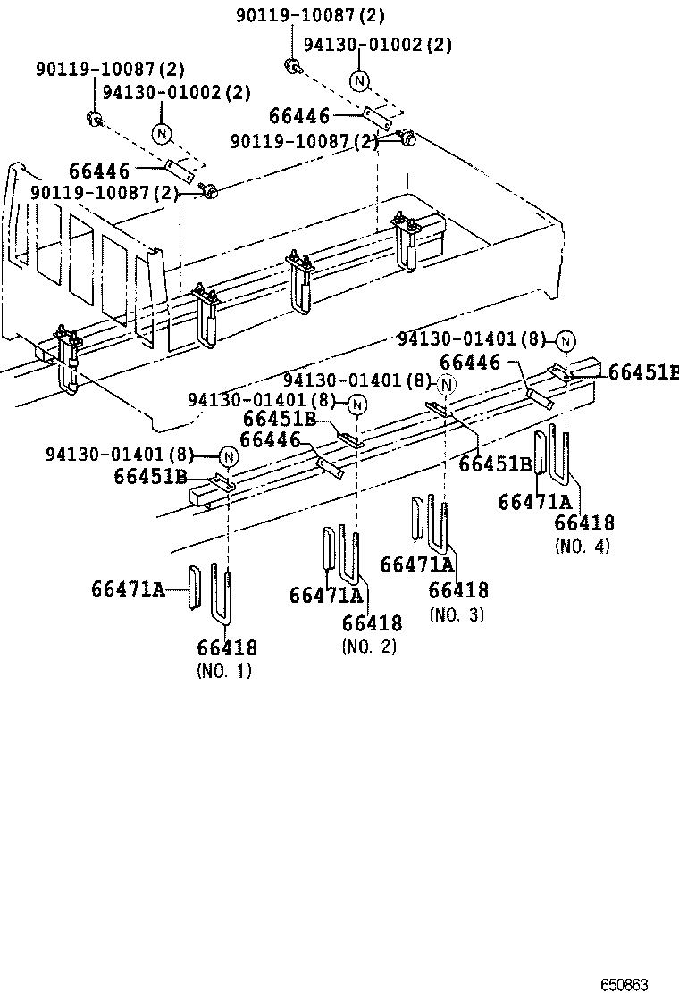 90117-14075 BOLT, MOUNTING product image