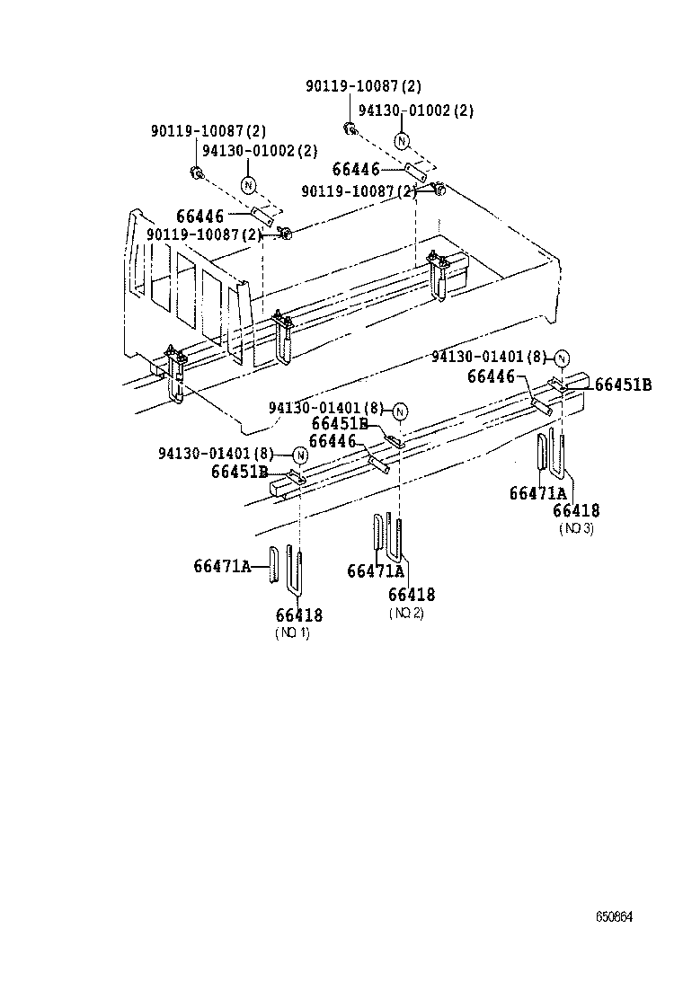 90117-14075 BOLT, MOUNTING product image