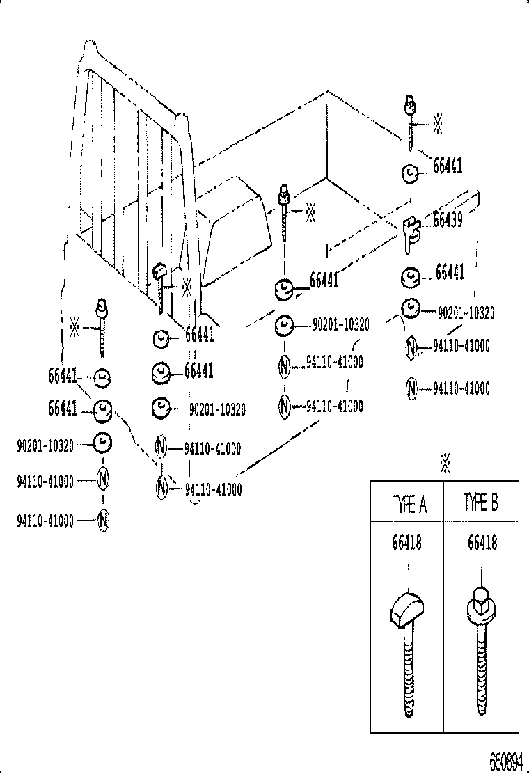 90117-12031 BOLT, MOUNTING product image