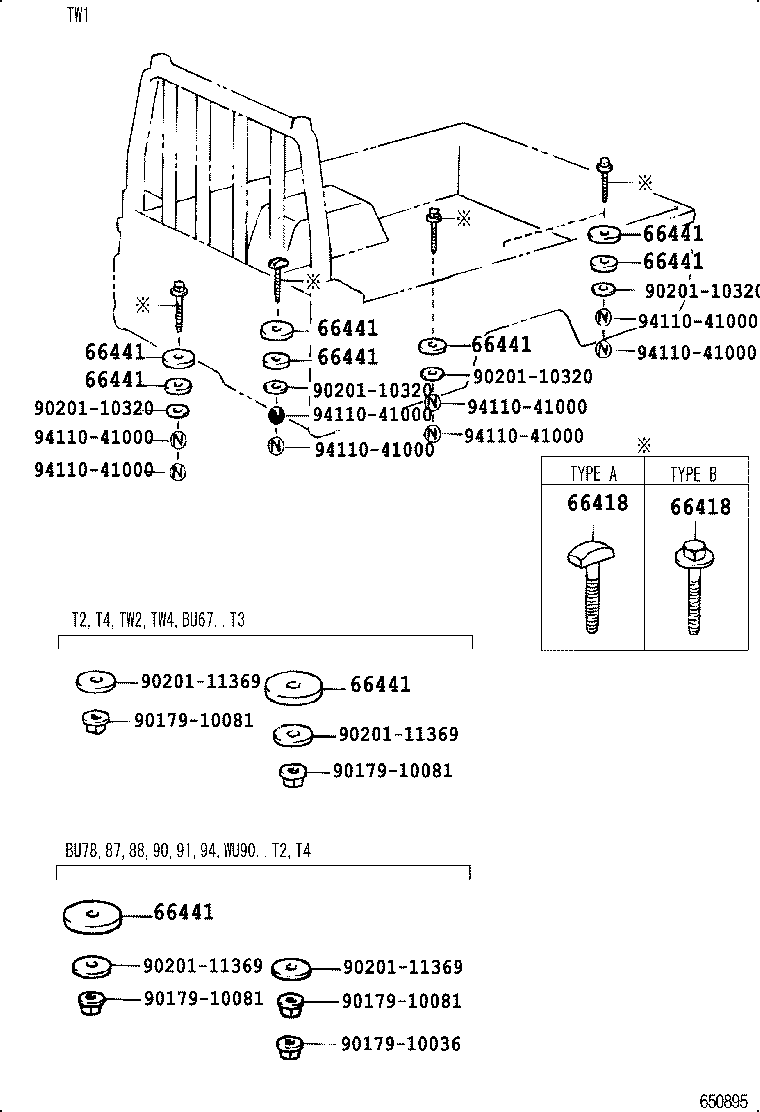 90117-12031 BOLT, MOUNTING product image