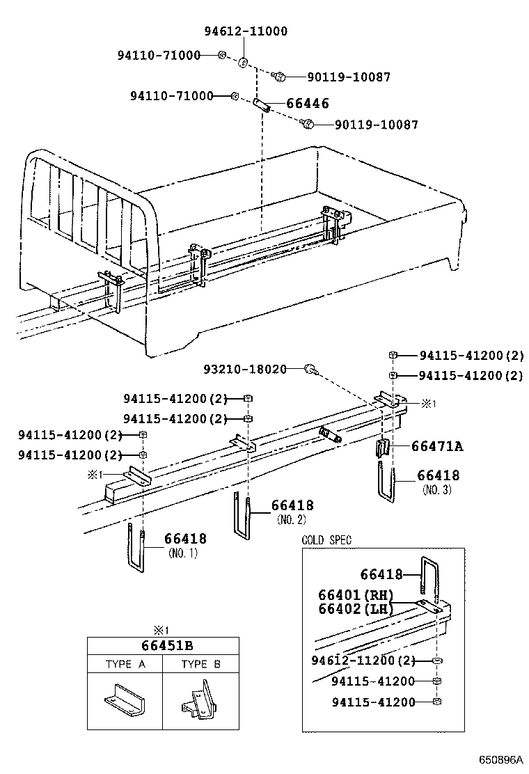 90117-12031 BOLT, MOUNTING product image