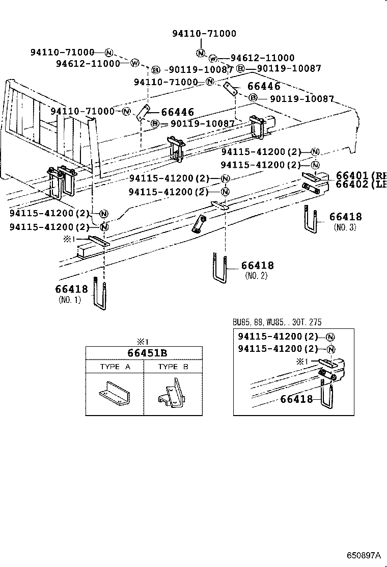 90117-12031 BOLT, MOUNTING product image