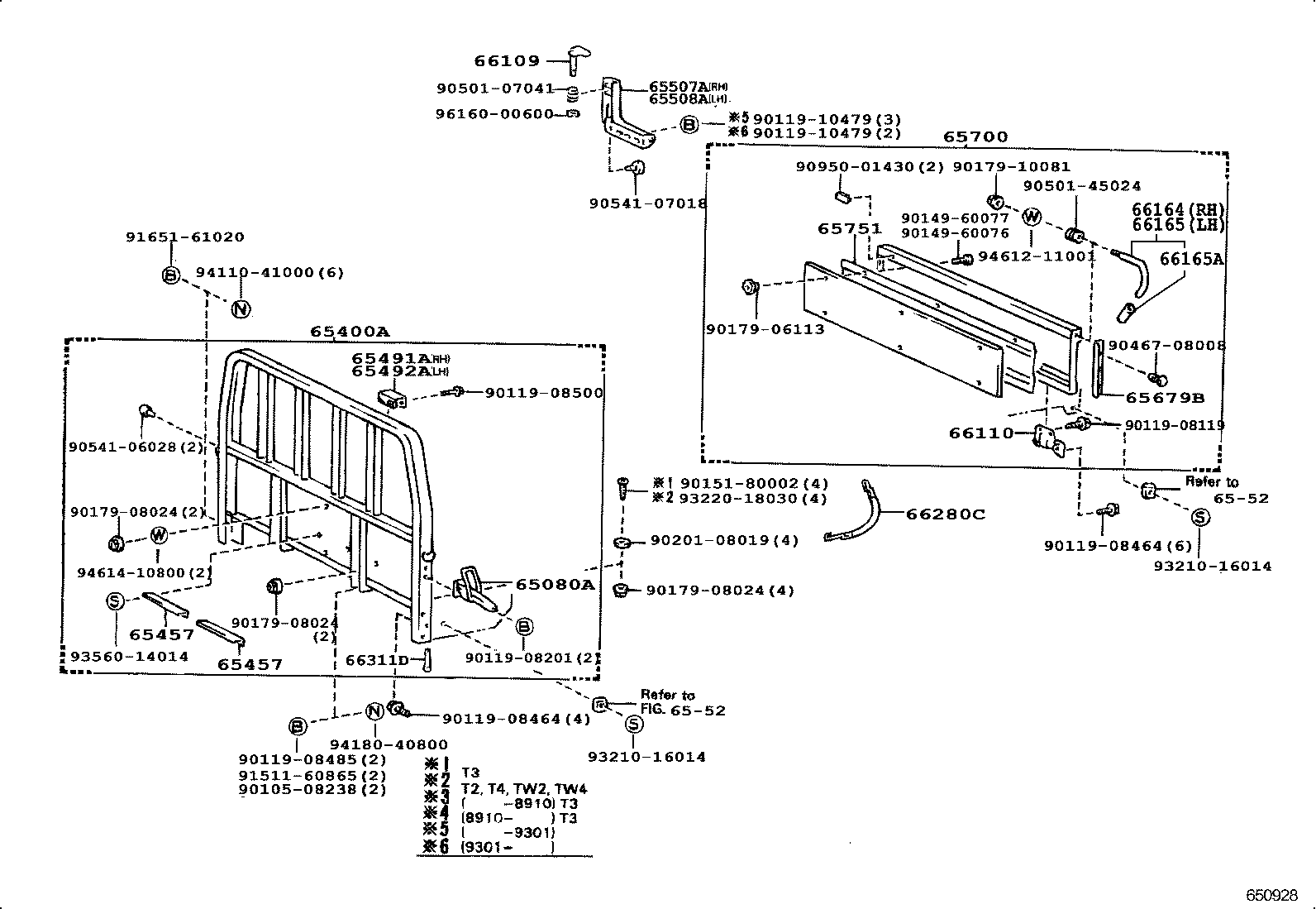 65700-37010 GATE ASSY, REAR BODY TAIL product image