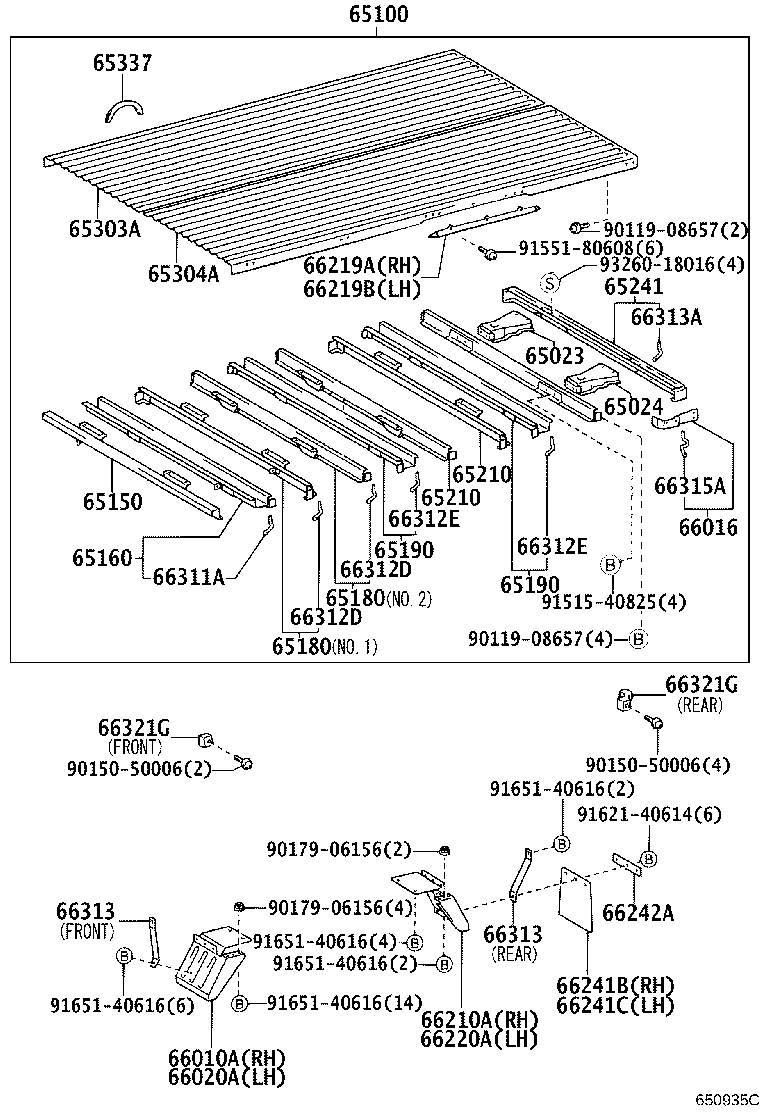 65100-25B50 FLOOR ASSY, REAR BODY product image