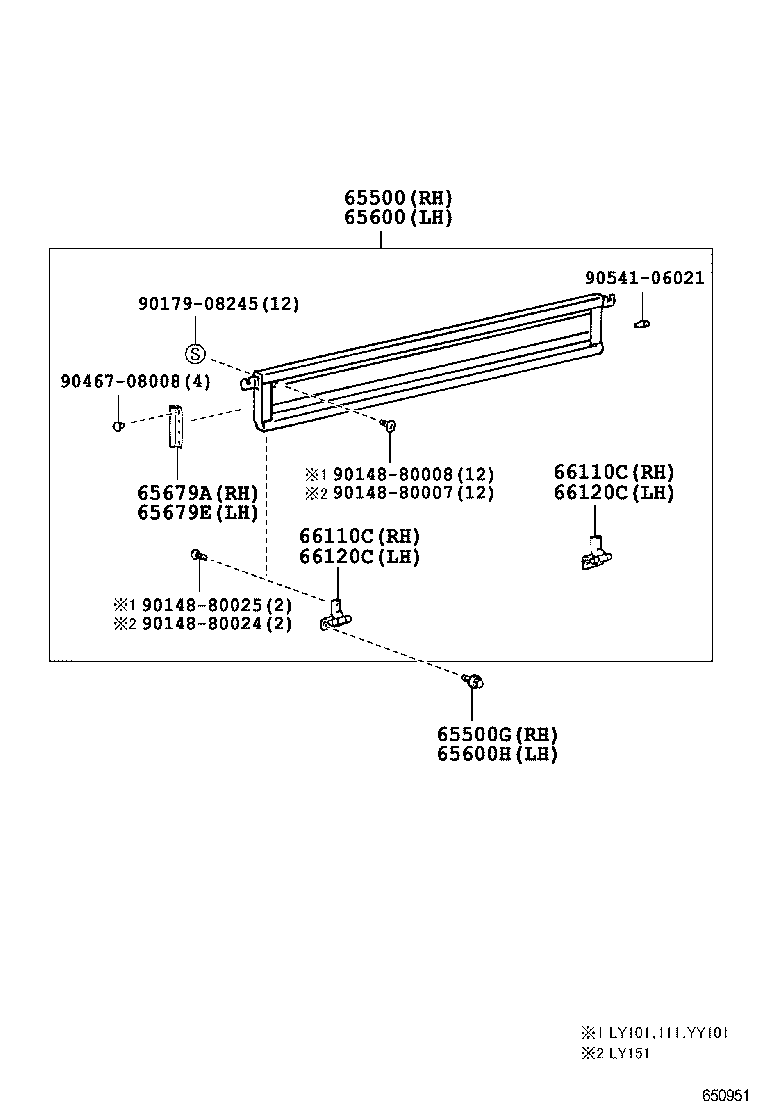 65500-26091 PANEL ASSY, REAR BODY SIDE, RH product image