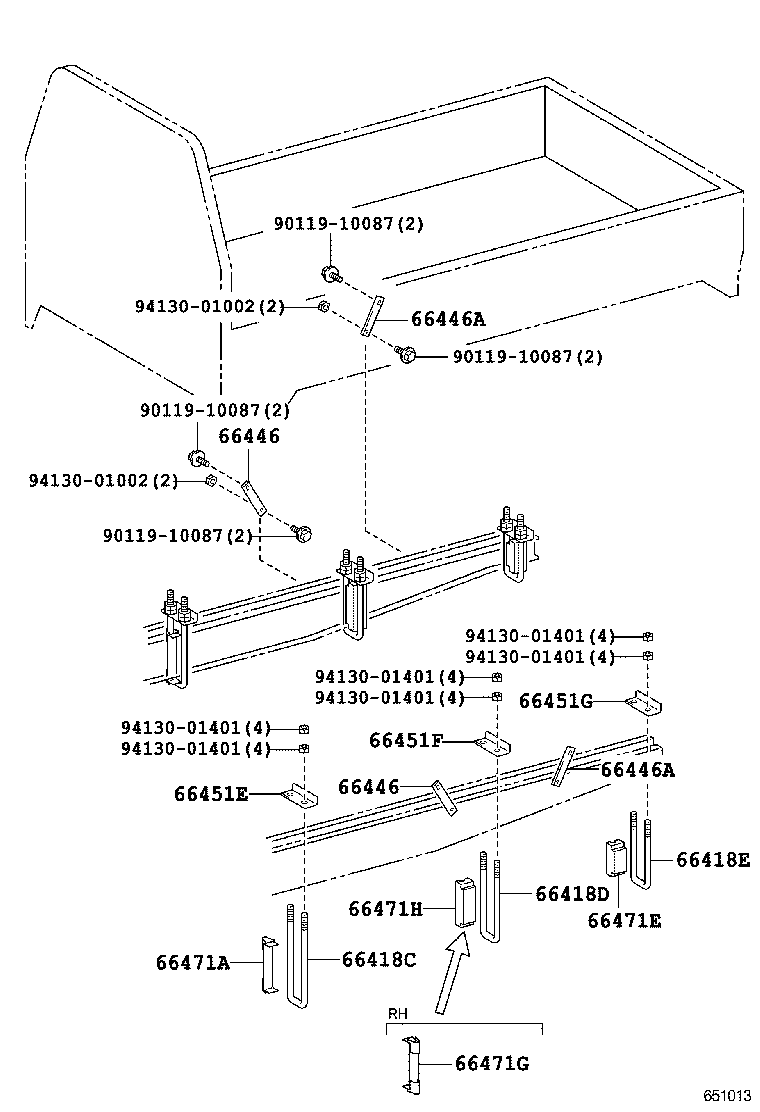 90031-17022 BOLT, U, FRONT product image
