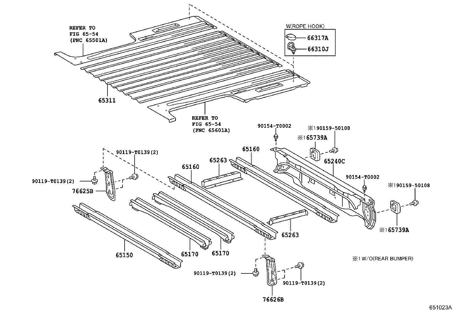 65151-0K011 SILL ASSY, CROSS, NO.1 product image