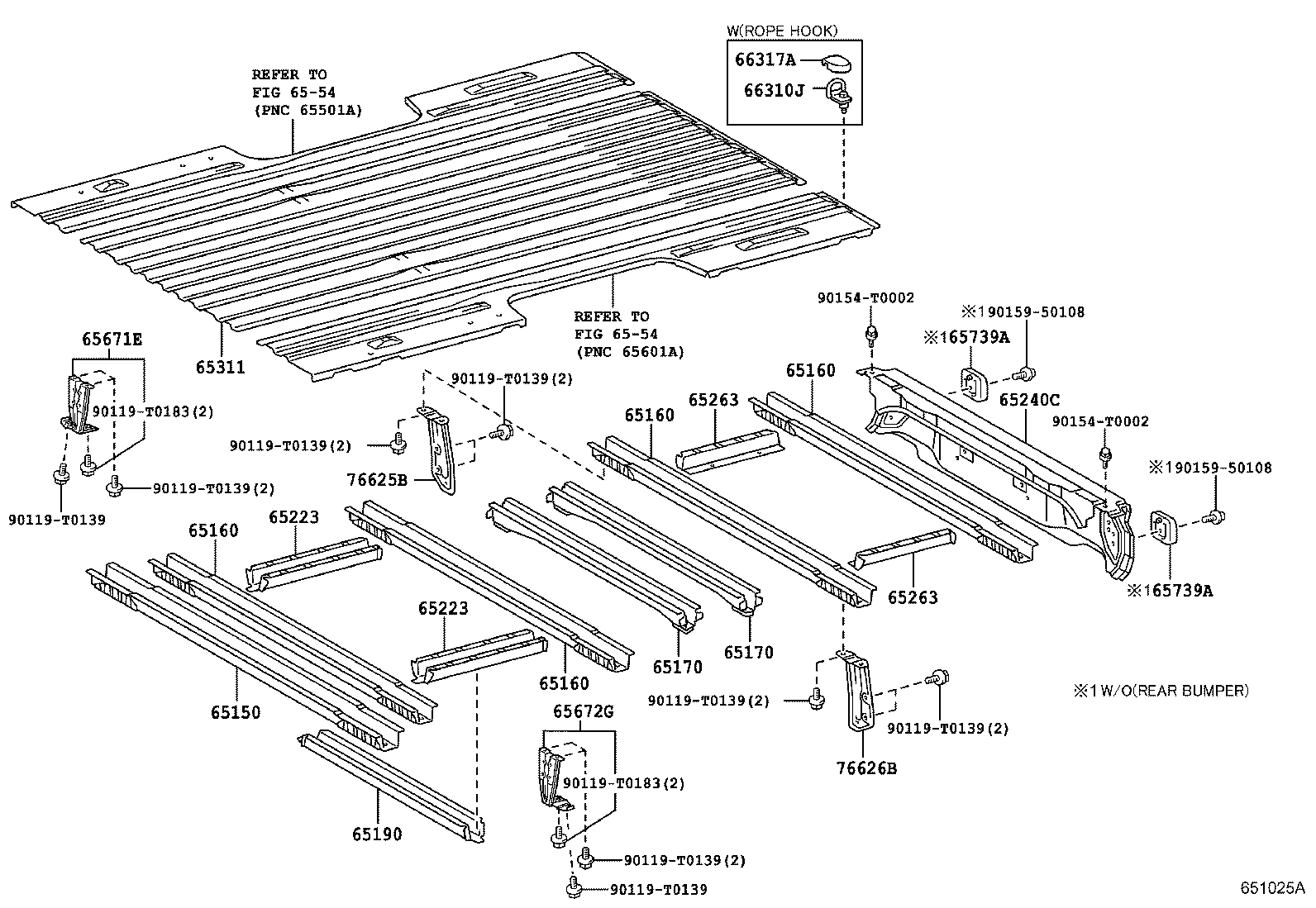65151-0K011 SILL ASSY, CROSS, NO.1 product image
