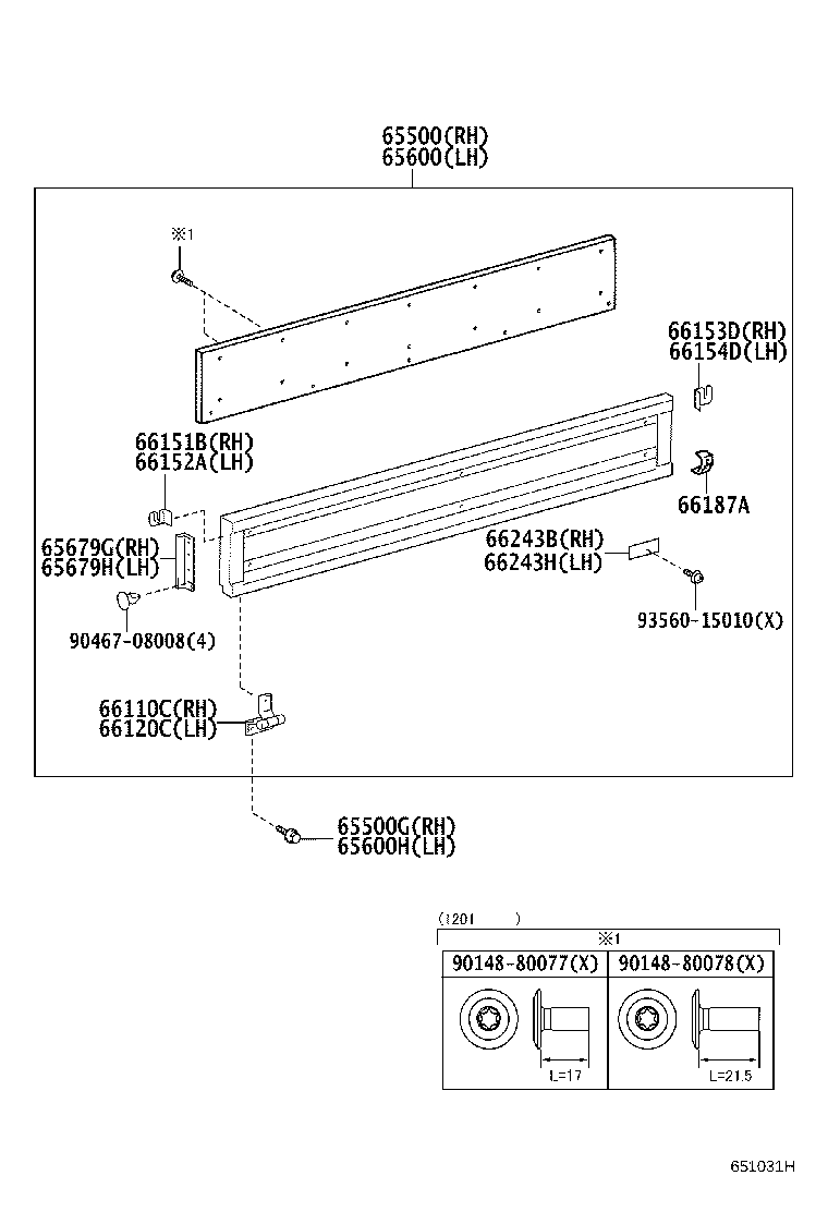 65010-37071 HINGE ASSY, SIDE GATE, NO.1 RH product image