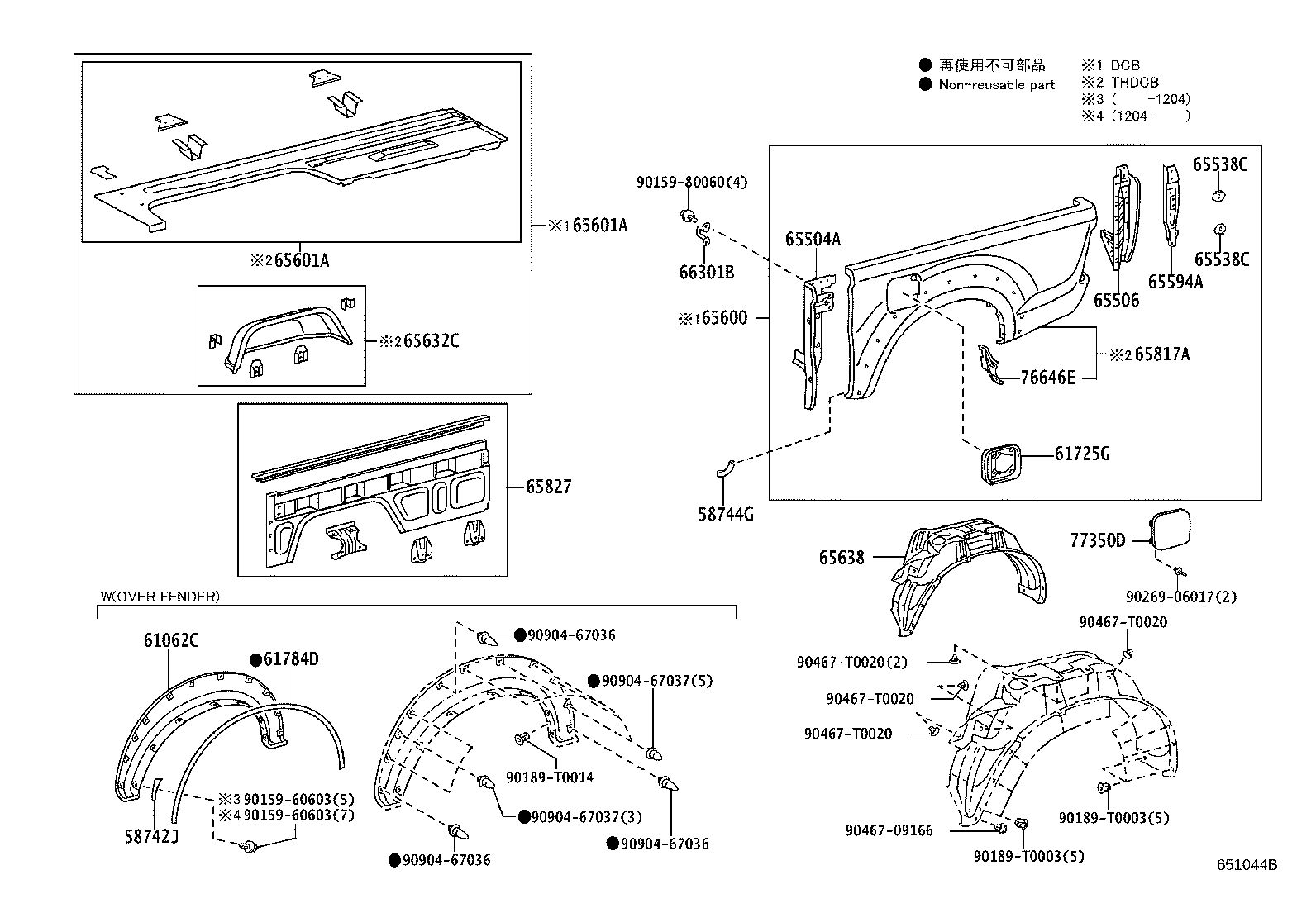 65601-0K906 PANEL SUB-ASSY, REAR BODY SIDE, LH product image