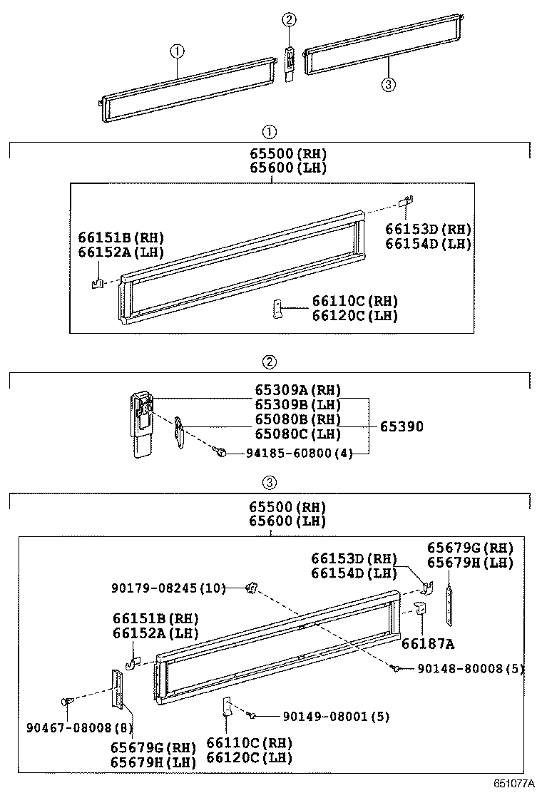 65660-37102 PANEL ASSY, REAR BODY SIDE, RH product image