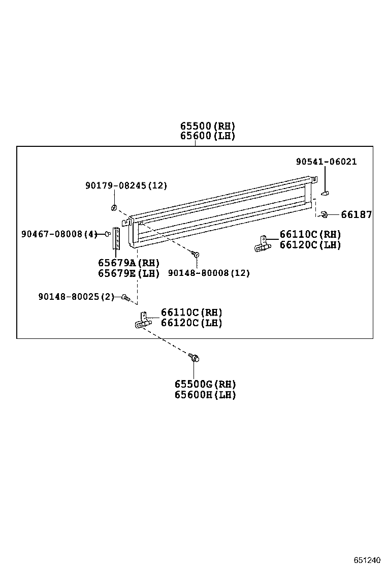 65314-25010 PANEL, FLOOR FRONT CORNER, LH product image