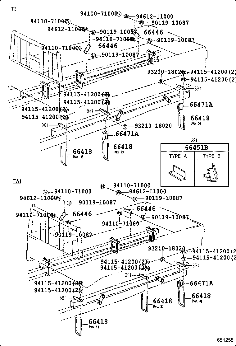 90117-12031 BOLT, MOUNTING product image