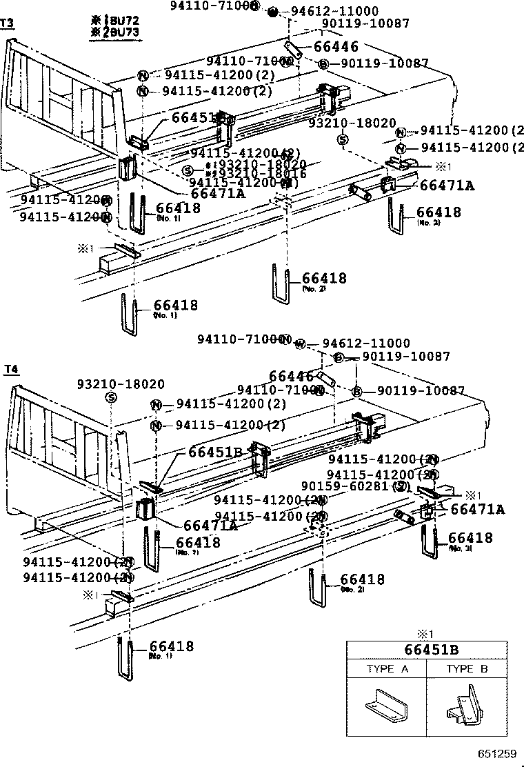 90117-12031 BOLT, MOUNTING product image