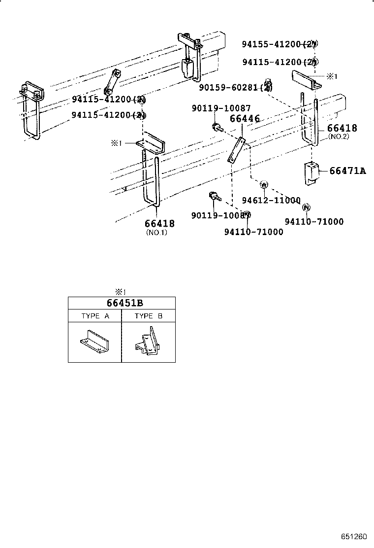 90117-12031 BOLT, MOUNTING product image