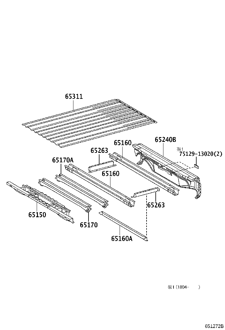 65240-KK150 SILL ASSY, CROSS, NO.9 product image