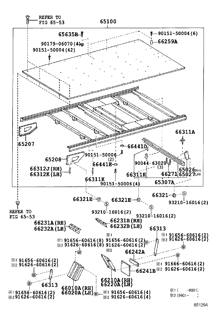 65100-25610 FLOOR ASSY, REAR BODY product image