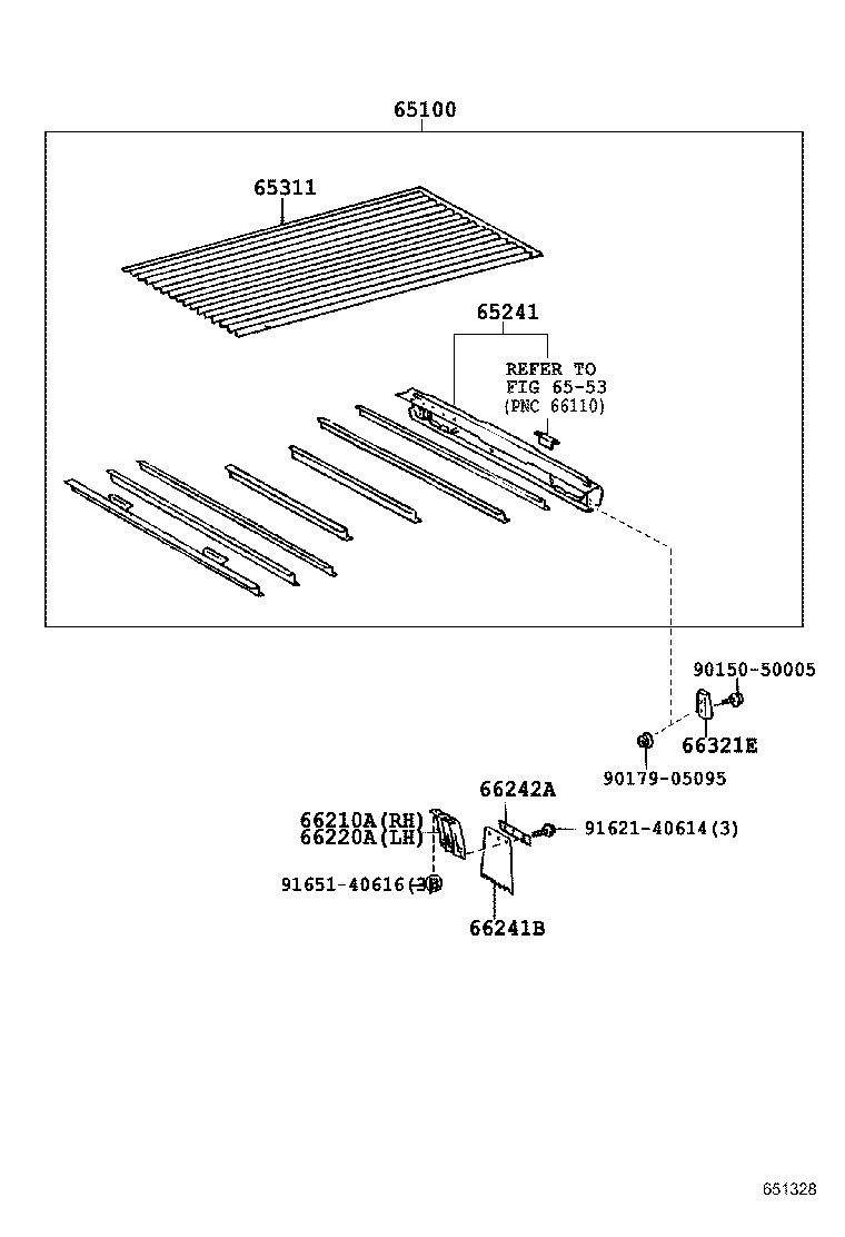65311-95028 PANEL, FLOOR, CENTER product image
