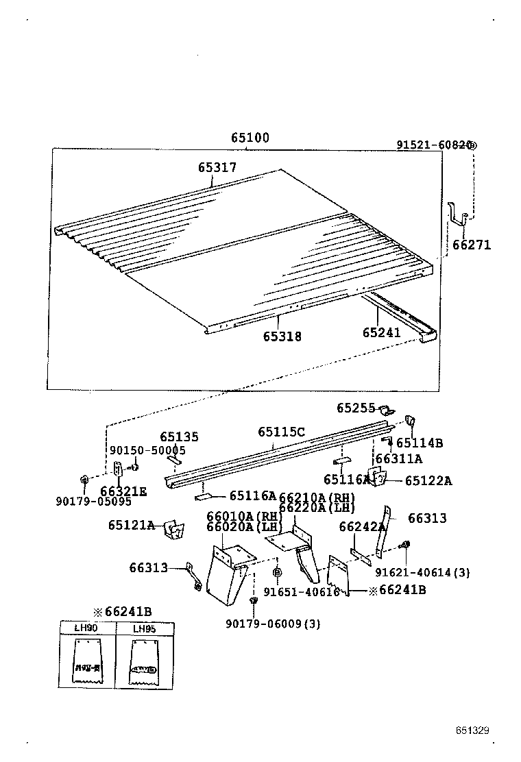 65100-26090 FLOOR ASSY, REAR BODY product image