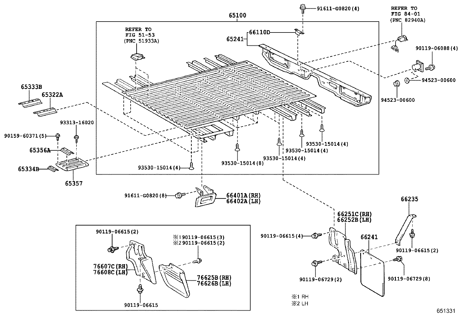 65100-60360 FLOOR ASSY, REAR BODY product image