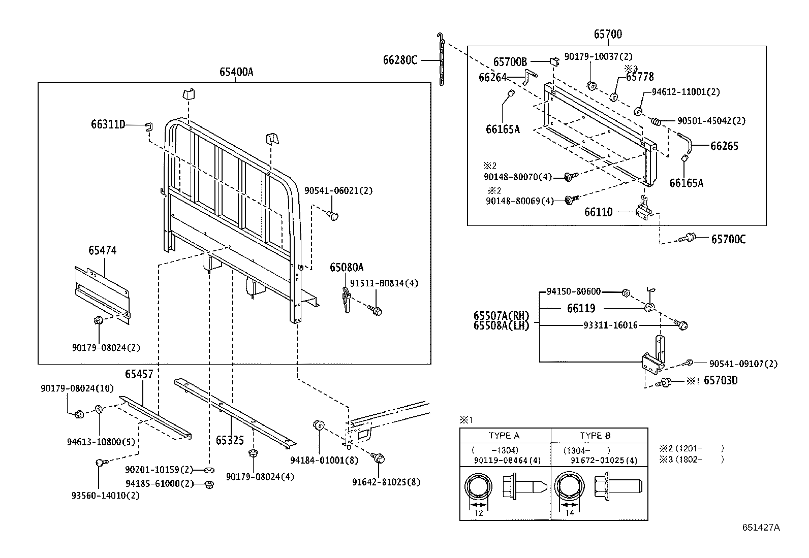 65700-37340 GATE ASSY, REAR BODY TAIL product image