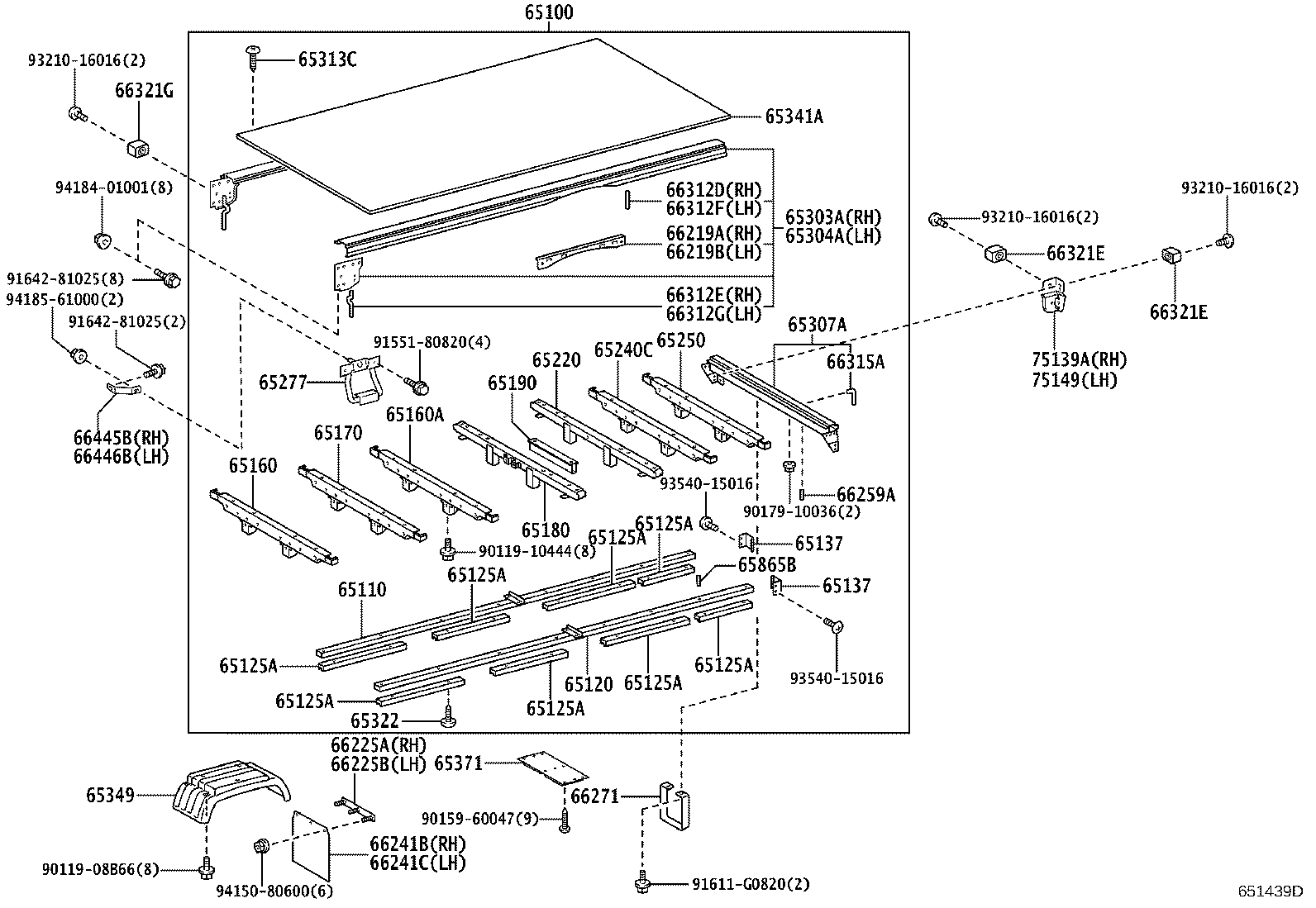 65100-3VW40 FLOOR ASSY, REAR BODY product image