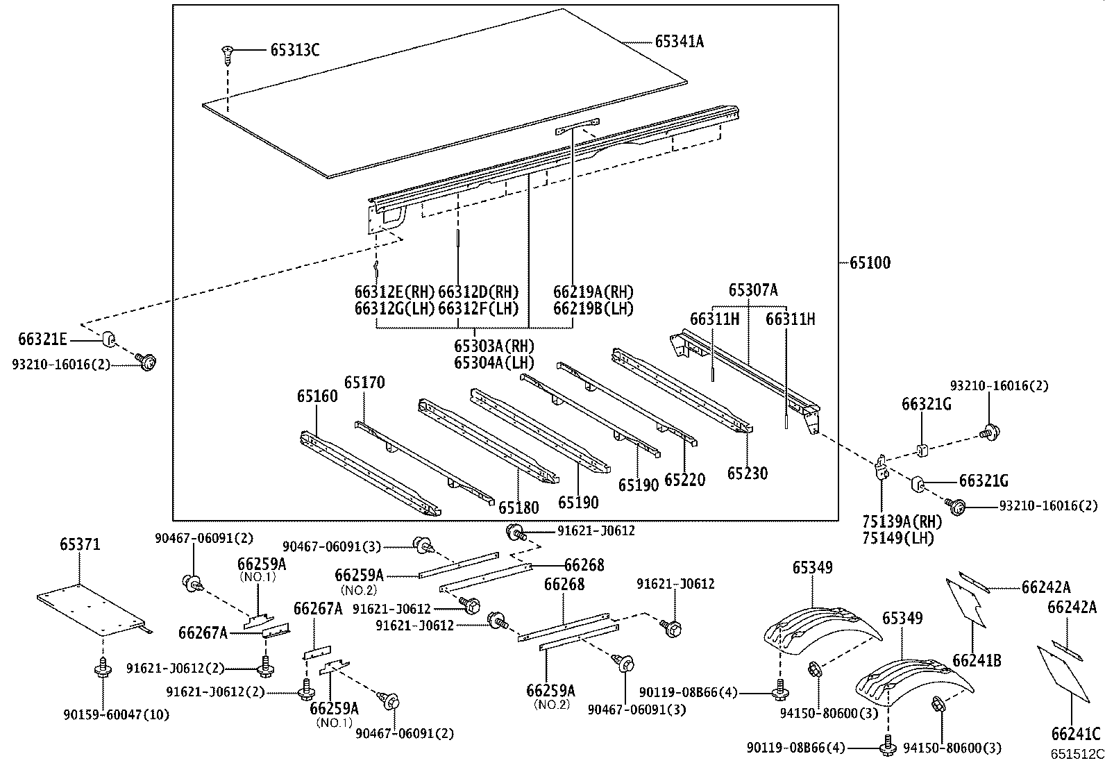 65100-25F12 FLOOR ASSY, REAR BODY product image