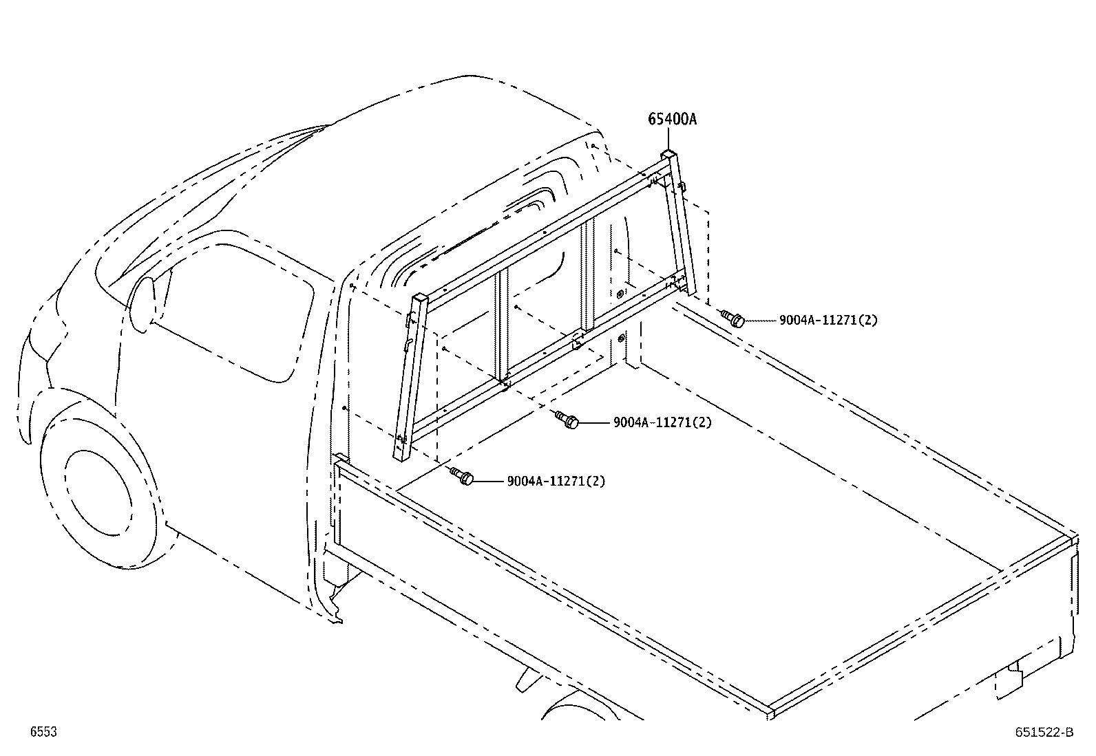 66280-B5030 CHAIN ASSY, TAIL GATE, RH product image