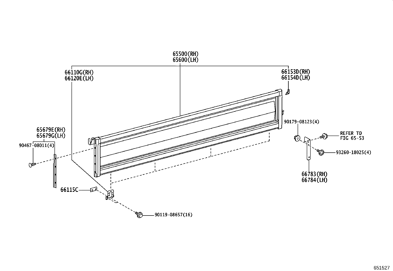 65500-25311 PANEL ASSY, REAR BODY SIDE, RH product image