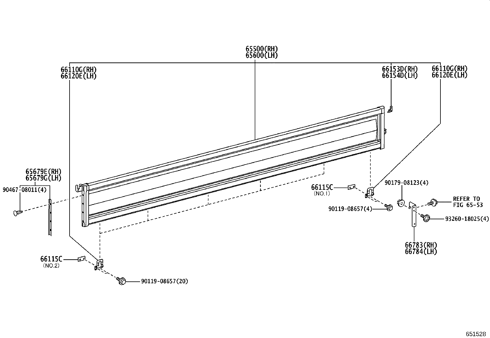 65500-26062 PANEL ASSY, REAR BODY SIDE, RH product image