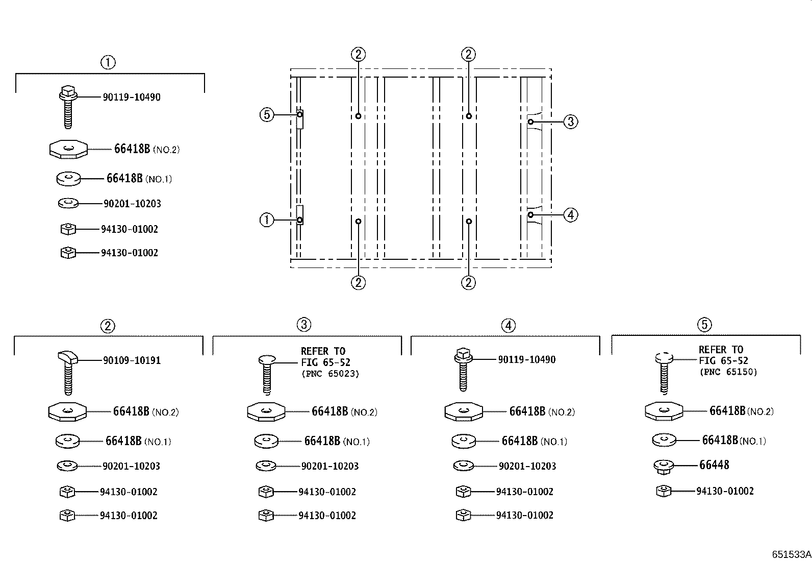 66448-25011 PLATE, REAR BODY MOUNTING GUIDE product image