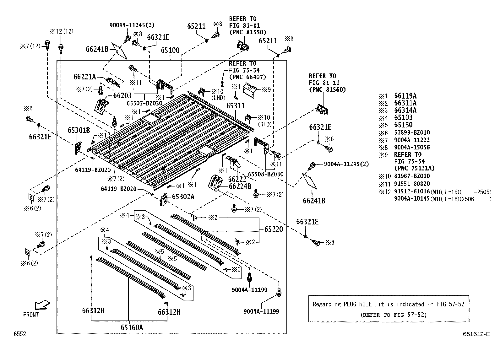 65008-BZ030 FLOOR ASSY, REAR BODY product image
